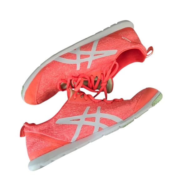 ASICS Metrolyte Women's 10 Orange White Athletic Shoes Sneakers AS IS NO BOX - Picture 1 of 7